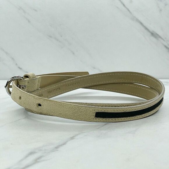 Ann Taylor LOFT Skinny Faux Suede Belt Silver Buckle Medium (M) ✨ - Picture 5 of 11